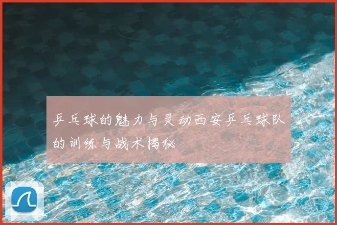 乒乓球的魅力与灵动西安乒乓球队的训练与战术揭秘